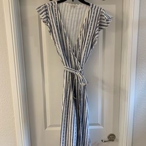 Lucky Brand Linen Wrap Dress